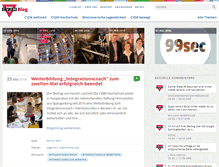 Tablet Screenshot of cvjm-blog.de